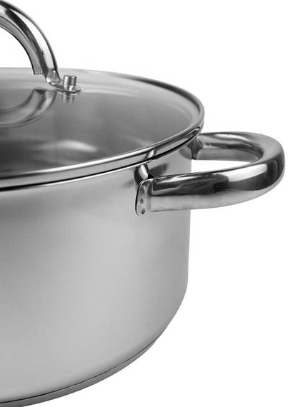Каструля індукційна Ofenbach Casserole із нержавіючої сталі 4л зі скляною кришкою | Зображення 3