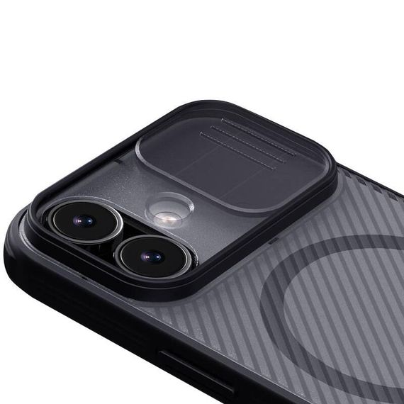 Карбонова накладка Nillkin CamShield Pro Magnetic Apple iPhone 17 (6.3") Transparent black | Зображення 3