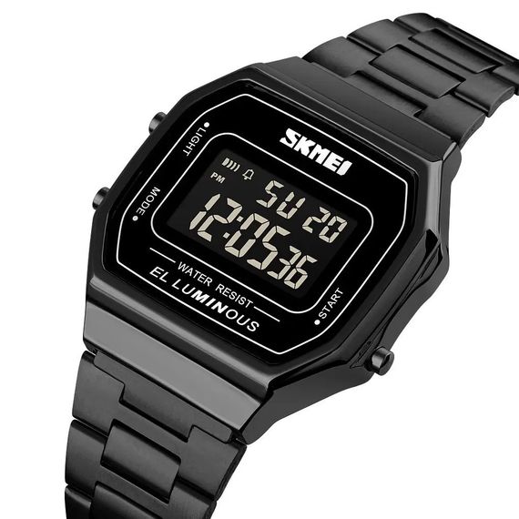 Часы old school SKMEI 1647BK, Наручные часы в ретро стиле для мужчин с водозащитой EP-77 | Зображення 4