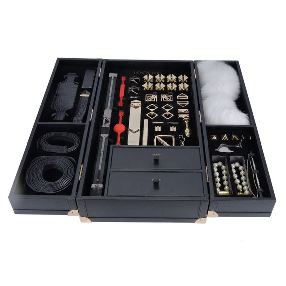 БДСМ-набор LOCKINK All-in-1 BDSM Play Kit - Crocodile Leather Sex Aura | Зображення 1
