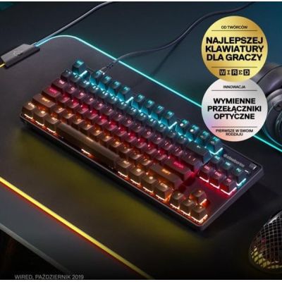 Клавиатура SteelSeries Apex 9 TKL USB Black (64847) | Зображення 2
