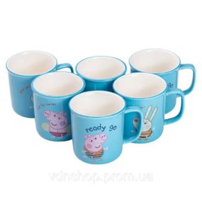 Набор из 6 чашек Peppa Pig, 150 мл, синий HP-15-17-1