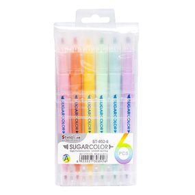 Набір текстовидільників двосторонніх 6 кольорів ST892-6