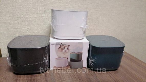 Поилка для котов и кошек, фонтан для котов 3 литра белая, зеленая, черная | Зображення 3