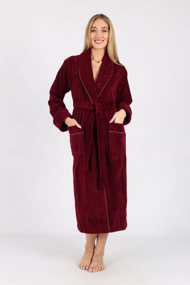 Жіночий халат Nusa 6895, бордовий XL | Зображення 1