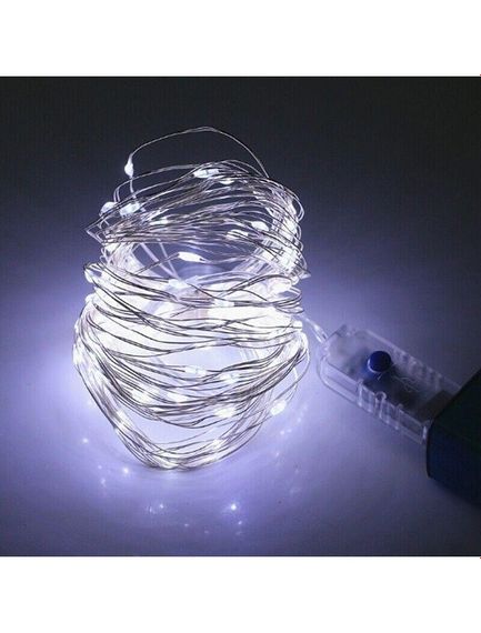 Світлодіодна гірлянда нитка на 200 Led "Краплі роси" 20 м з USB підключенням та пультом ДУ Білий