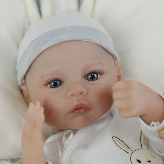 Силиконовая Коллекционная Кукла Реборн Reborn Анатомический Новорожденный Мальчик Пупс Стюарт (Виниловая Кукла) Высота 45 см | Зображення 3