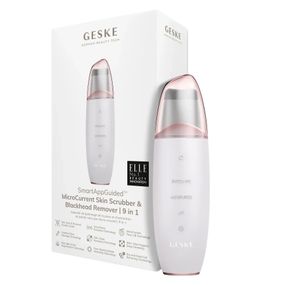 Микротоковый скраббер для кожи и устранение черных точек GESKE MicroCurrent Skin Scrubber&Blackhead Remover 9в1 magenta, Бежевый