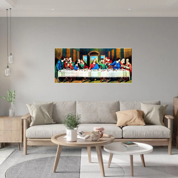 Алмазна мозаїка Ікона Таємна вечеря 40х90 см ColorArt SD1000 | Зображення 7