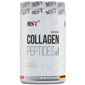 Хондропротектор (для спорта) MST Nutrition Collagen Peptides + Fortigel 500 g /50 servings/ Green Apple