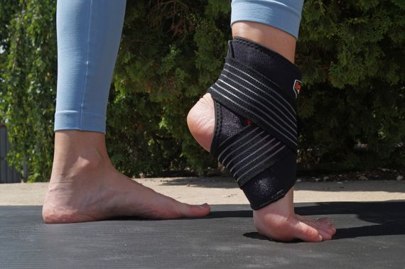 Бандаж на гомілкостоп Power System PS-6013 Neo Knee Support Black/Red (1шт.) XL | Зображення 2