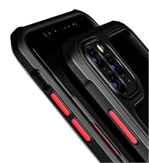 Протиударний бампер чохол Primolux Refraction Case для смартфона Apple iPhone 11 Pro - Black | Зображення 4