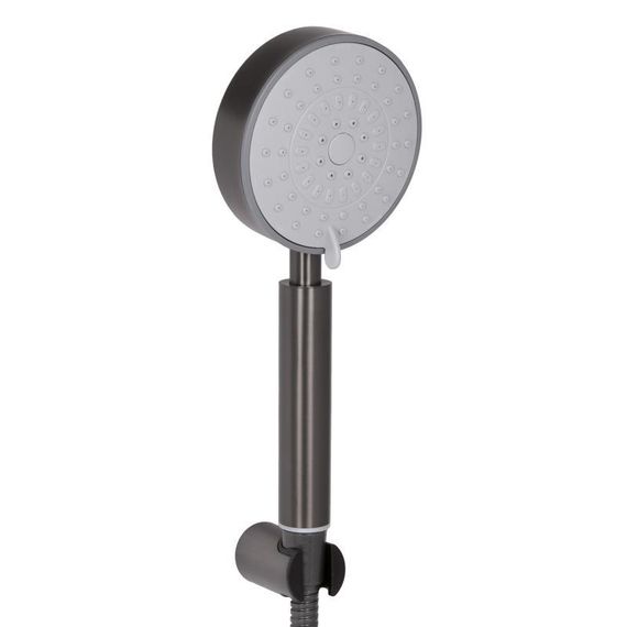 Змішувач для ванни Brinex Pure 005 з довгим поворотним виливом (з душовим гарнітуром) Graphite BRIPUR005GRP | Зображення 2