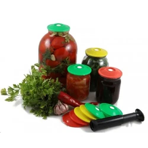 Вакуумні кришки для консервації з насосом