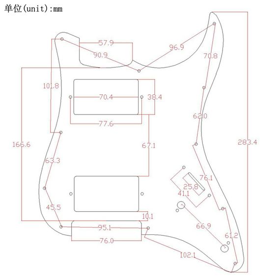 Пікгард для електогітари HH Fender Stratocaster ST China Чорний перламутровий | Зображення 5