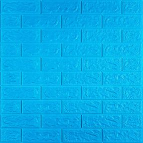3D панель самоклеюча цегла Синій 700х770х5мм (003-5) SW-00000154