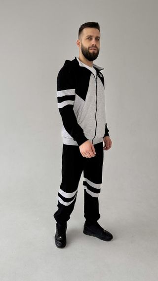 Спортивний костюм унісекс adidas колір сірий | Зображення 4