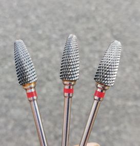 Фреза кукурузка твердосплав с красной насечкой