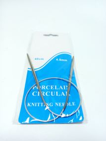 Спиці кругові 40см 6мм для ручного в'язання полегшені Porcelain circular