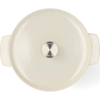 Каструля KitchenAid чавунна з кришкою 5,2 л Мигдалевий крем (CC006059-001) | Зображення 3