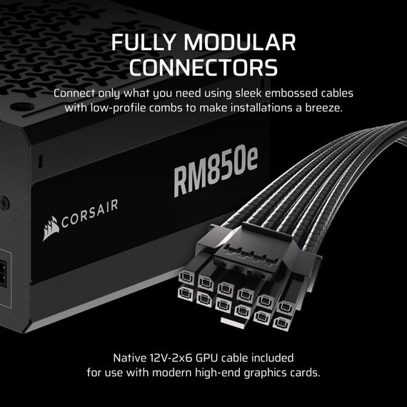 Блок питания Corsair 850W RM850e (CP-9020296-EU) | Зображення 7