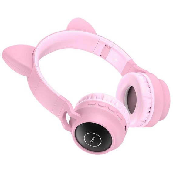 Беспроводные наушники HOCO W27 Cat ear wireless headphones Pink