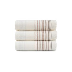 Рушник Irya 8730 Туреччина 90*150 см  Бавовна + бамбук Молочний