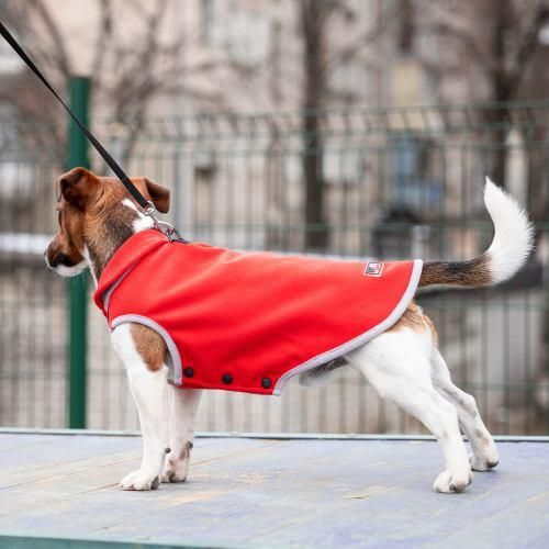 Жилет Pet Fashion «Fleecy» для собак, размер M, червоно-сірий | Зображення 1