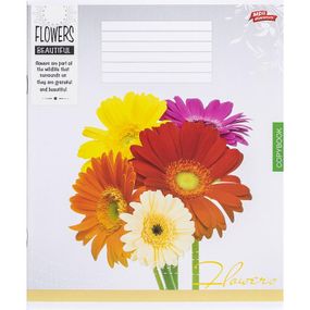 Тетрадь ученическая А5/24 лин. Flowers 3454D Мрії збуваються Вид 1