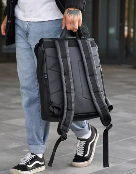 Чоловічий рюкзак Sambag Loft Zard чорний 46 х 28 х 13 см (22651001m) | Зображення 1