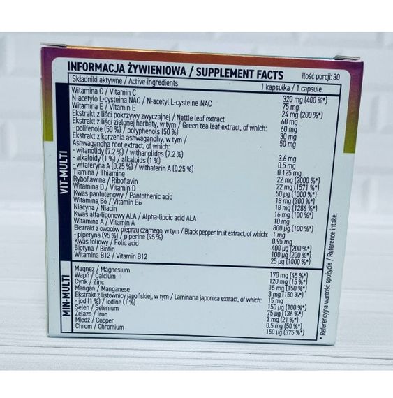 Витаминно-минеральный комплекс для спорта OstroVit Vit&Min Sport 60 Caps | Зображення 1