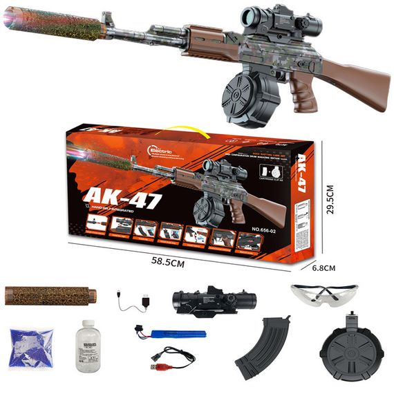 Автомат на гідрогелевих кульках (орбізах) AK-47 Camouflage | Зображення 2