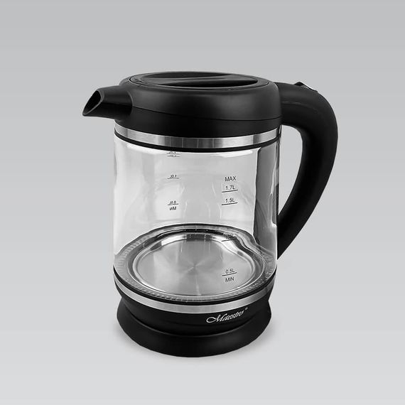 Електрочайник скляний Maestro MR-060, 1.7 л, 2000 Вт, з підсвіткою