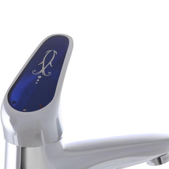 Смеситель для умывальника Haiba Magic 001 с синей ручкой (HB0662) | Зображення 3