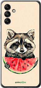 Чохол на Samsung Galaxy A04s Єнотик з кавуном "4605u-2877-2448"