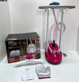 Красный Отпариватель вертикальный для одежды со стойкой Zepline ZP-129 3000W