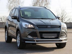 Передній захист ST014 (нерж.) 51/42 мм для Ford Kuga/Escape 2013-2019 рр