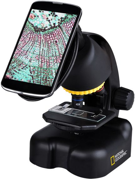 Мікроскоп National Geographic Junior 40x-640x + телескоп 50/360 з кейсом, набір для дитини для навчання | Зображення 2