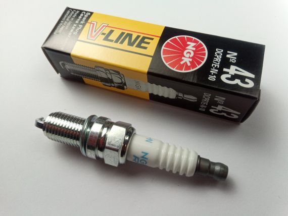 Свічка запалювання NGK V-Line 43 (DCPR7E-N-10) | Зображення 1