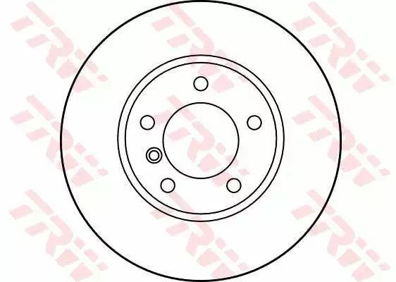 Диск гальмівний (1 шт.) BMW 520d/520d Touring/520i/520i Touring/523i/523i Touring/525d/525d Tou, TRW (DF2769) | Зображення 1