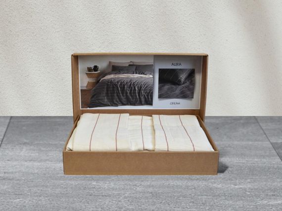 Постельное белье Turkiz Naturel 200 х 220 см Aura Krem