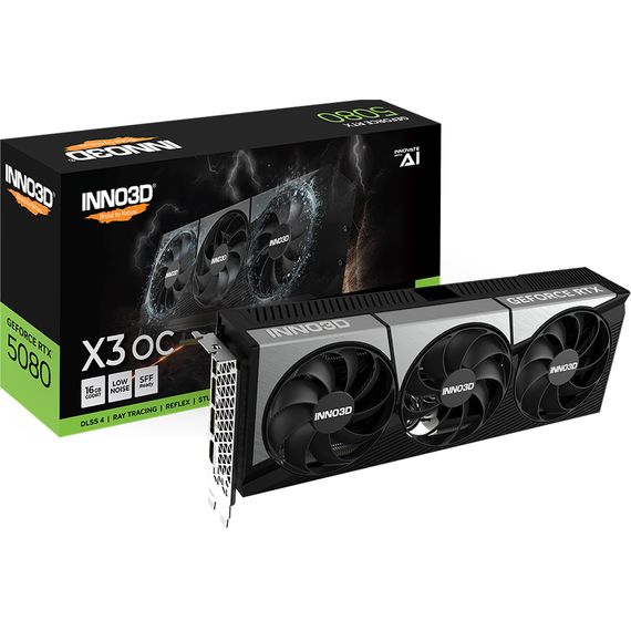 GeForce RTX5080 Inno3D X3 OC, 16GB GDDR7, 256bit, PCI Express 5.0 | Зображення 4