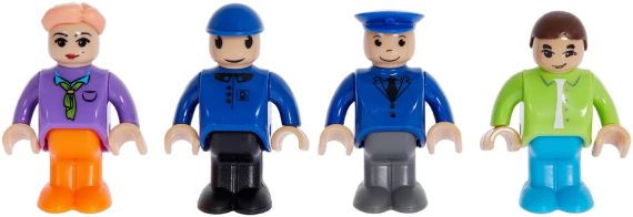 Конструктор ZIPP Toys 'Потяг DF11 Z з рельсами'. Колір: синій | Зображення 1
