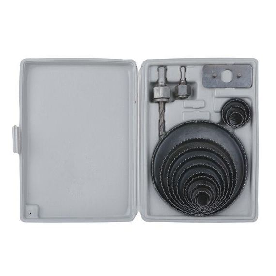 Набір коронок для дерева (16,22,29,32,38,44,54, 64, 76,89,102,127 мм) INTERTOOL BT-00261 | Зображення 1