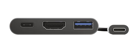 USB-хаб Trust Dalyx 3-in-1 Multiport USB-C Adapter ALUMINIUM (23772_TRUST) | Зображення 5