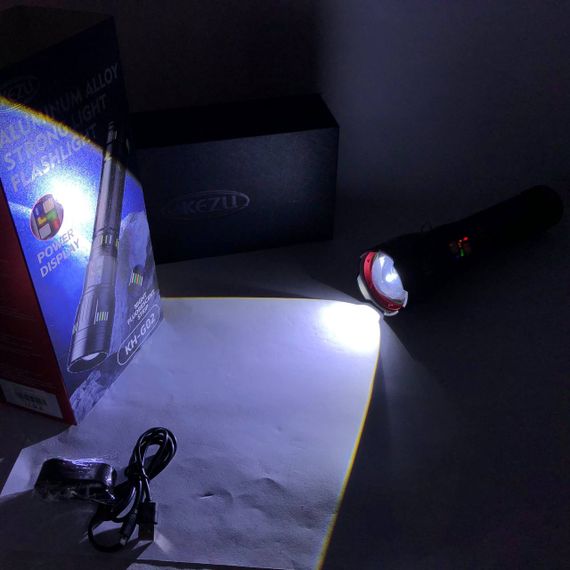 Ручной фонарь с высокой яркостью, Фонарь с регулировкой луча, Армейский фонарь Алюминеевый GJ-21 | Зображення 5