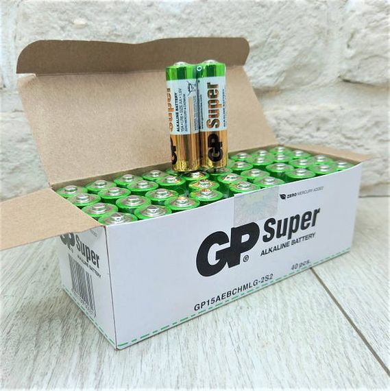 Батарейки Super Alkaline GP AA/LR06 1.5V уп/40штук