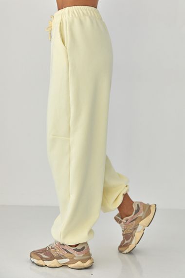 Жіночі теплі спортивні штани - лимонний цвет, M (є розміри) | Зображення 4