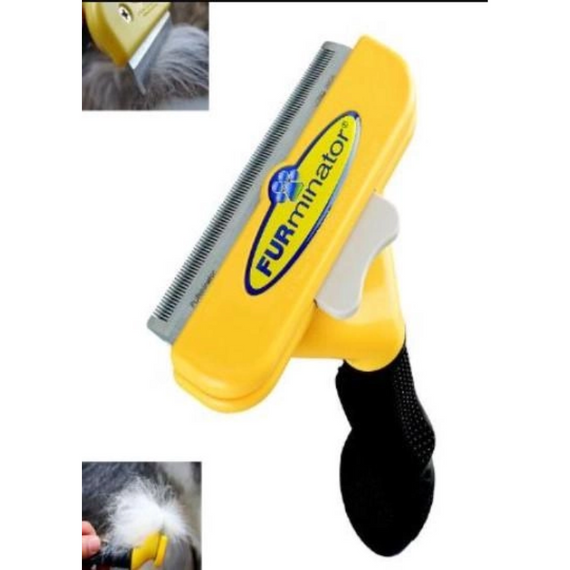 Фурмінатор для короткошерстих собак та котів з кнопкою Furminator Short Hair Large   знижка | Зображення 5