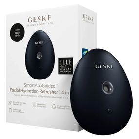 Электронный освежитель для увлажнения лица GESKE Facial Hydration Refresher 4в1 gray, Черный